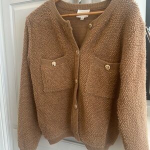 Cozy tan cardigan
